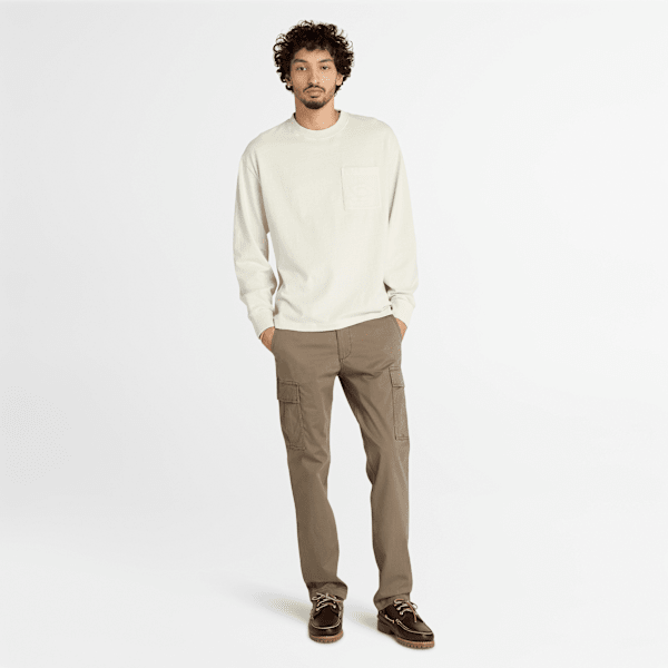 Pantaloni Cargo in Twill Timberland® Brookline da Uomo in marrone