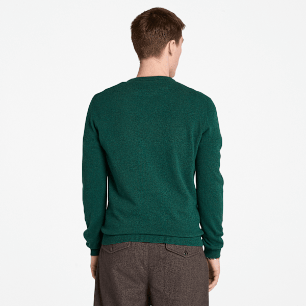 Timberland® Cohas Brook Merino Crewneck Jumper for Men in Dark Green
