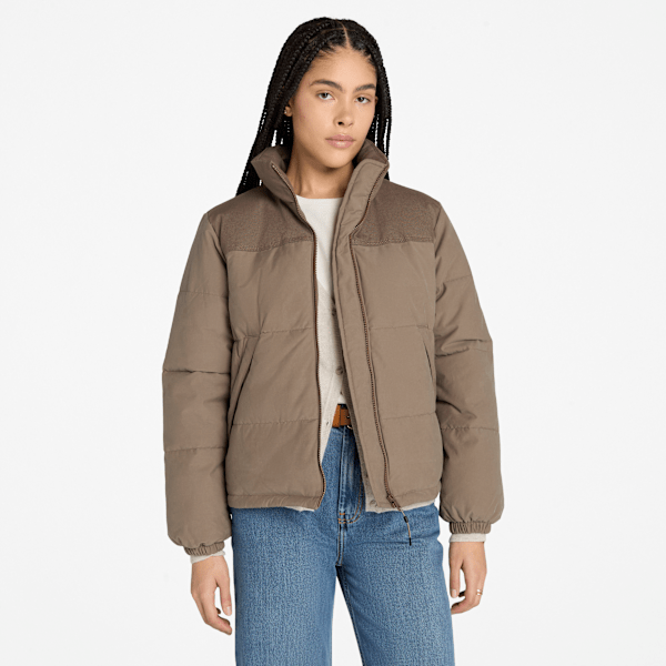 Timberland - Welch Mountain Synthetic Insulated Puffer Jacket for Women in Brown, Woman, Brown, Size: XS