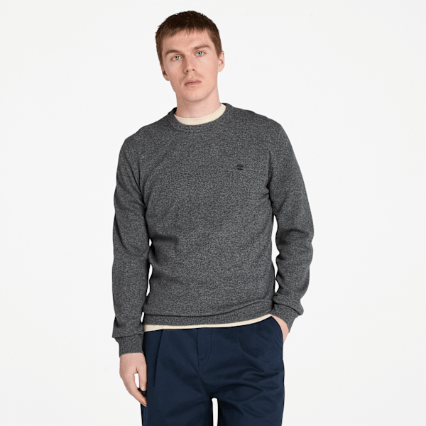 Timberland - Timberland Cohas Brook Merino Crewneck Jumper for Men in Grey, Man, Grey, Size: L
