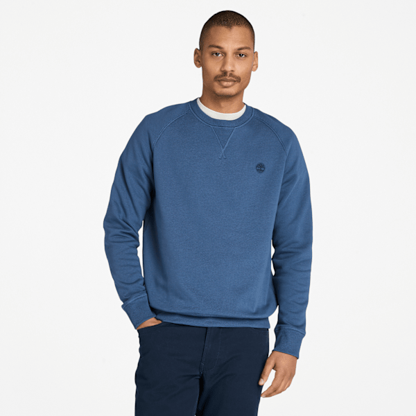 Timberland - Exeter River Brushed Back Crewneck Sweatshirt for Men in Dark Blue, Man, Blue, Size: L