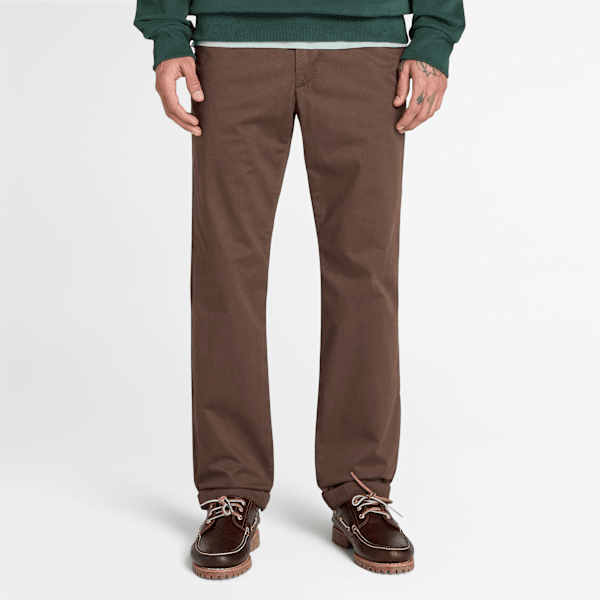 Timberland - Claremont Twill Chino Trouser (Straight) for Men in Brown, Man, Brown, Size: 32