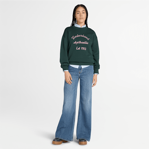 Pantalones vaqueros acampanados para mujer en azul