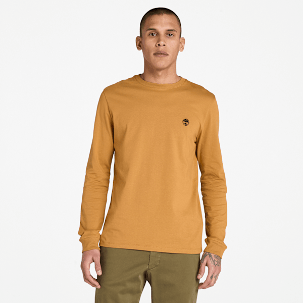 Timberland - Dunstan River Long-Sleeve T-Shirt for Men in Yellow, Man, Yellow, Size: 3XL