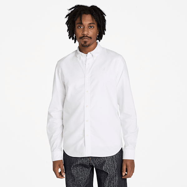 Timberland - Oxford Shirt for Men in White, Man, White, Size: XL