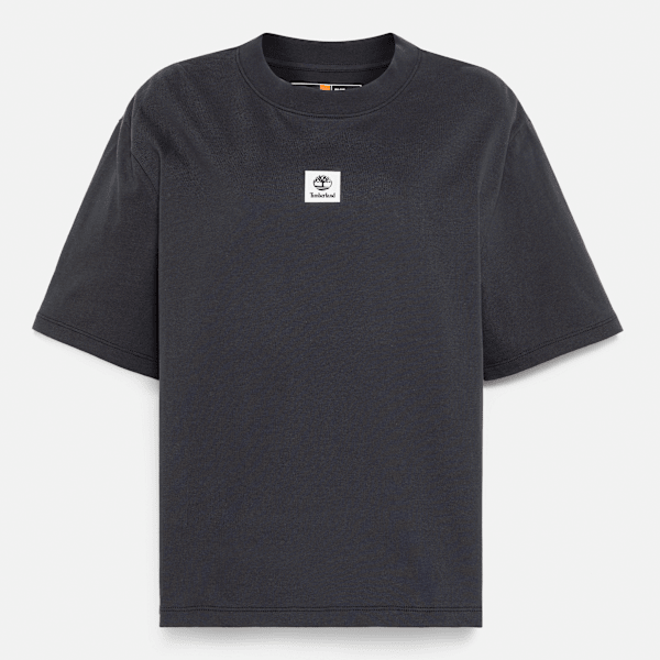 ★Timberland★ Stack Logo Colored 半袖 ロゴ Tシャツ black Contrast Stack Logo T-Shirt for Men in Black