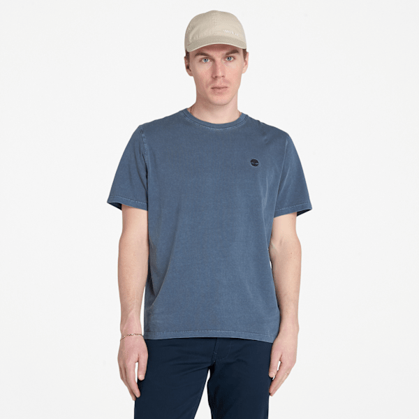 Timberland - Dunstan River Garment Dye Short-Sleeve Tee for Men in Dark Blue, Man, Blue, Size: XXL