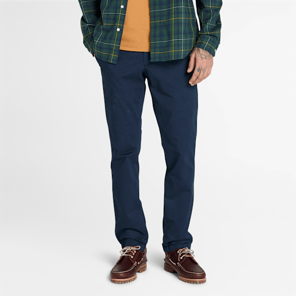 Timberland - Claremont Twill Chino Slim Trouser for Men in Dark Blue, Man, Blue, Size: 33