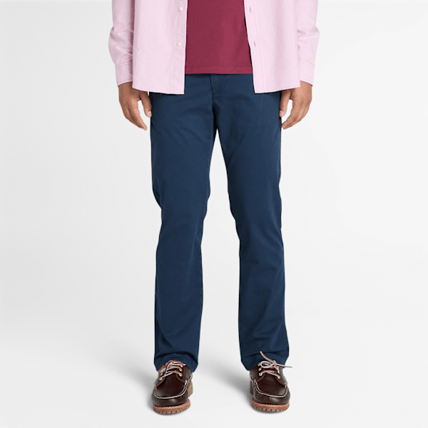 パンツ calee t/c twill chino pants blue navy XL Claremont Twill Chino Straight Trouser for Men in Dark Blue
