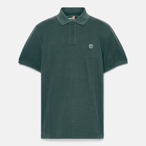 Timberland - Millers River Pique Short-Sleeve Polo for Men in Dark Green, Man, Green, Size: L