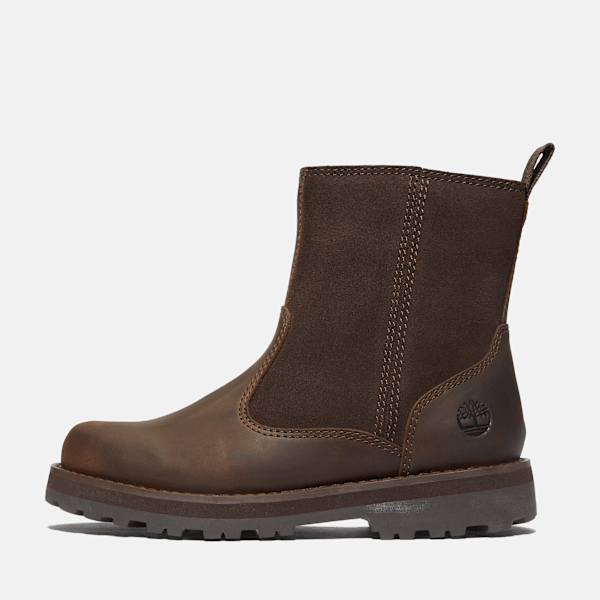 Courma Kid Warm-Lined Boot for Youth in Dark Brown