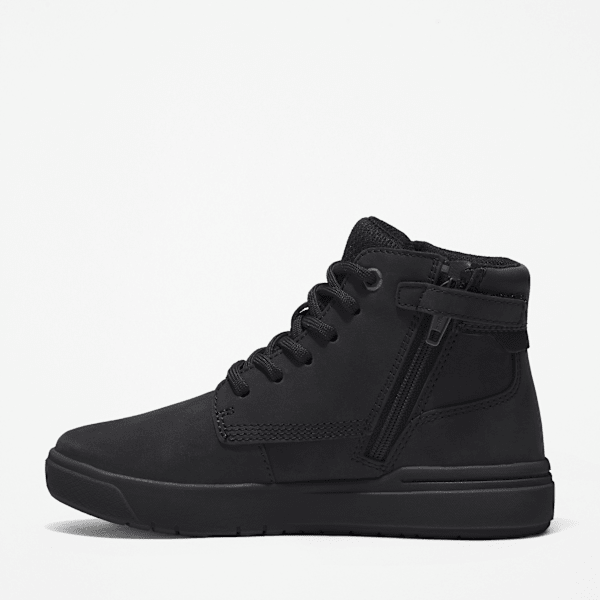 Timberland - Seneca Bay Mid Trainer for Youth in Black, Black, Size: 13