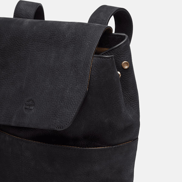 Soft Leather 11-Litre Backpack for Women in Black