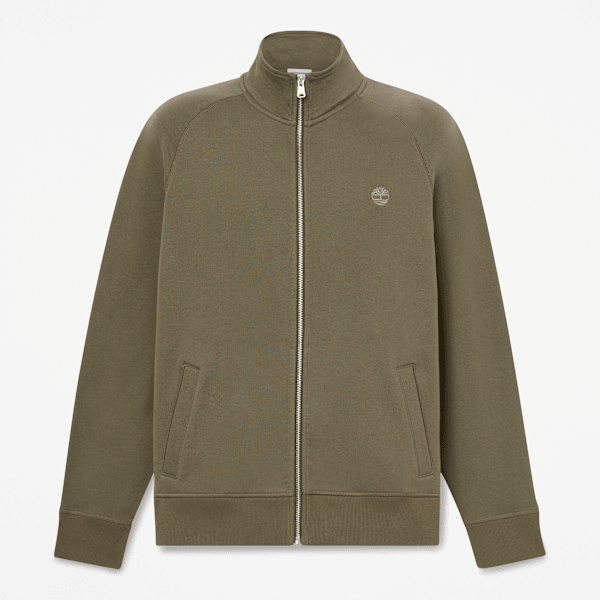 Timberland - Exeter River Sweatshirt mit durchgehendem Reißverschluss für Herren in Grün/Braun, Herren, Grün, Größe: M