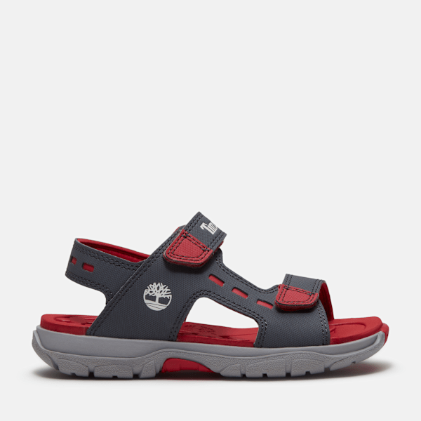 Timberland Moss Jump Backstrap Sandal for Youth in Dark Grey, Grey