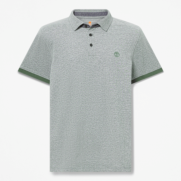 Timberland - Kurzärmeliges Baboosic Brook Oxford-Polohemd für Herren in Dunkelgrün, Herren, Grün, Größe: XXL