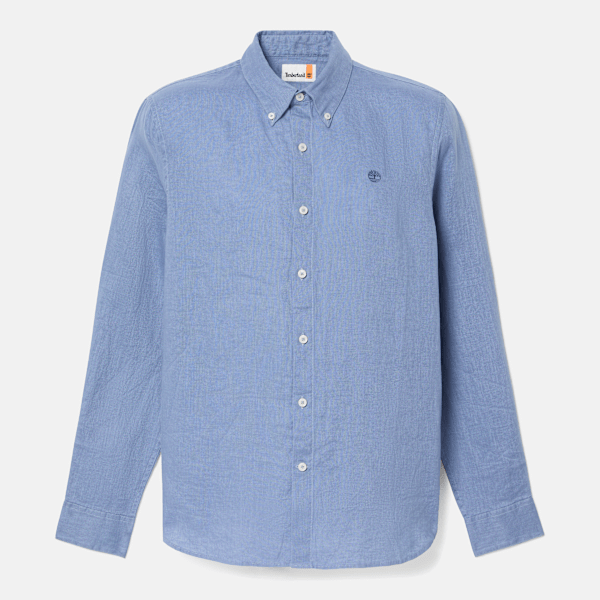Timberland - Mill Brook Leinenhemd für Herren in Blau, Herren, Blau, Größe: S