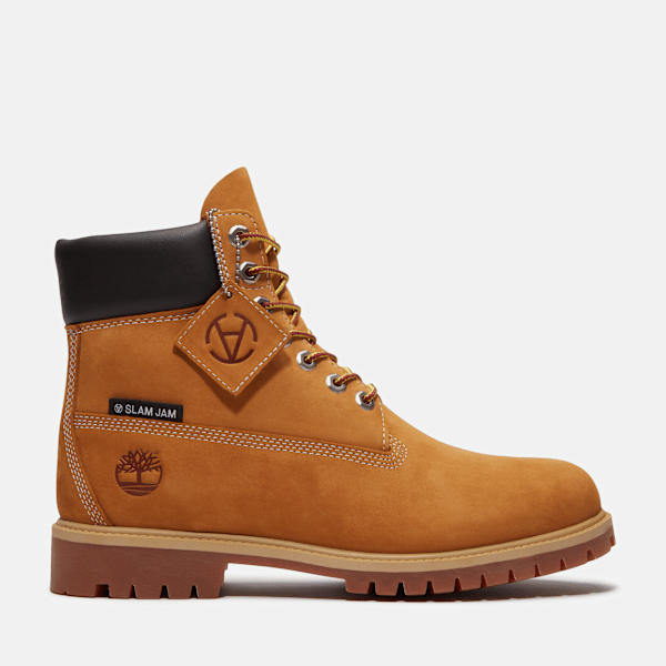 Timberland x Slam Jam Heritage 6-Inch Waterproof Boot in Yellow, Man, Yellow