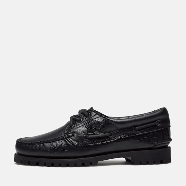 Timberland® Authentic 3-Eye Boat Shoe for Women in Black