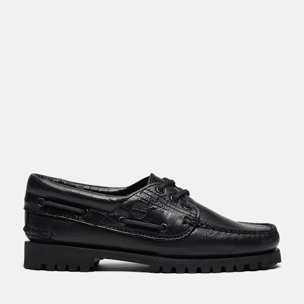 Timberland Timberland - Authentic 3-Eye Boat Shoe for Women in Black, Woman, Black