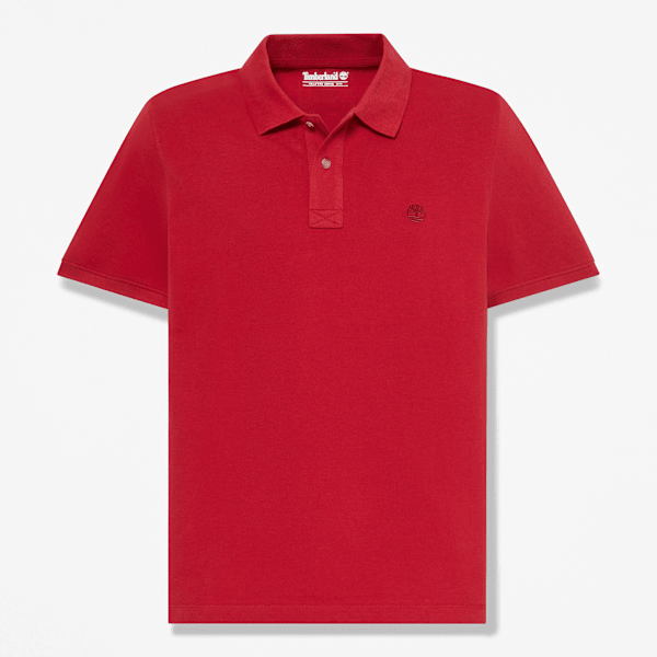 Timberland - Millers River Kurzarm-Polohemd für Herren in Rot, Herren, Rot, Größe: 3XL