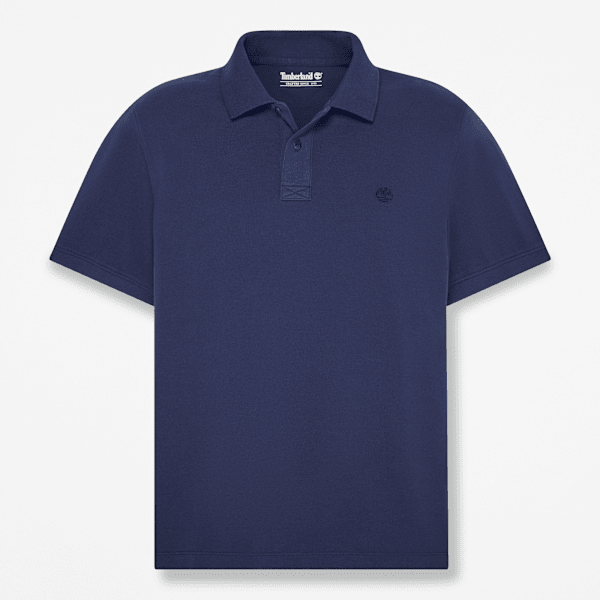 Timberland - Millers River Kurzarm-Polohemd für Herren in Dunkelblau, Herren, Blau, Größe: XL