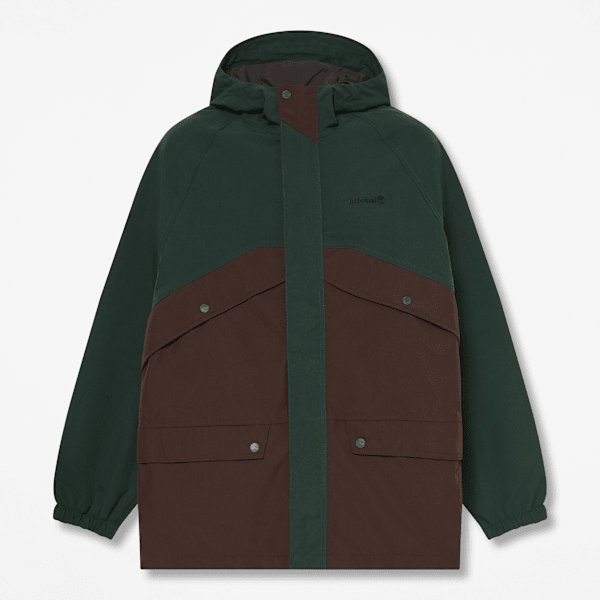 Timberland - Weatherline Archiv-inspirierter Parka für Herren in Dunkelgrün/Dunkelbraun, Herren, Grün, Größe: 3XL