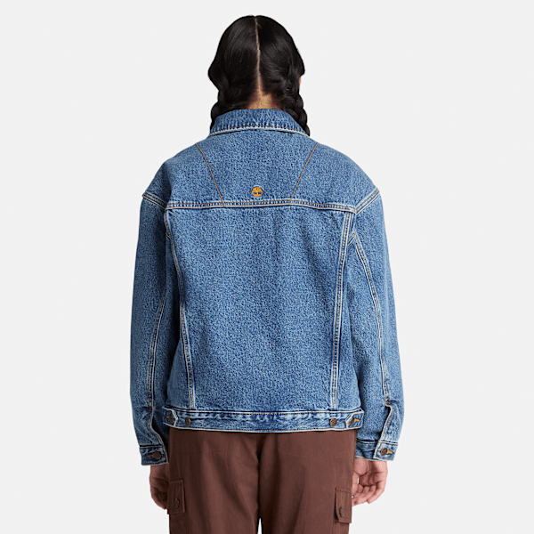 Archive Insulated Denim Jacket for Women in Blue