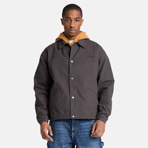 Strafford Canvas Jacket for Men in Black