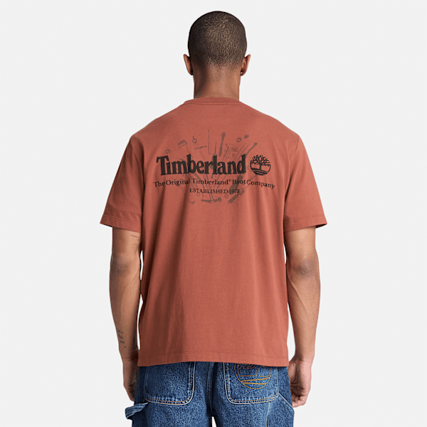 Bootmakers Short-Sleeve Graphic T-Shirt for Men in Brown