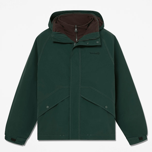 Timberland - Waterproof 3-in-1 Jacket for Men in Dark Green, Man, Green, Size: XL
