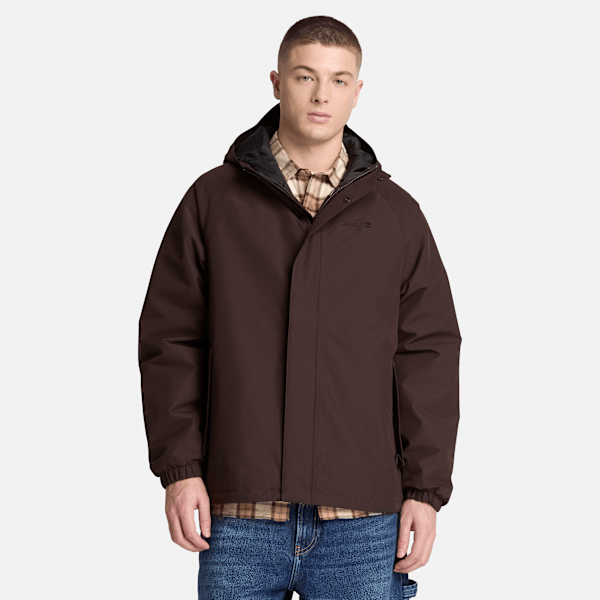 Waterproof Insulated Jacket for Men in Dark Brown