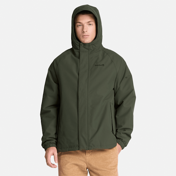 Waterproof Insulated Jacket for Men in Dark Green