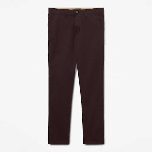 Timberland - Schmale Topsfield Chinohose aus Twill für Herren in Dunkelbraun, Herren, Braun, Größe: 30