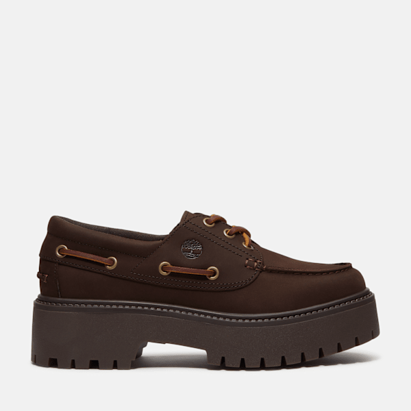 Timberland Timberland - Stone Street Platform Boat Shoe for Women in Dark Brown, Woman, Brown