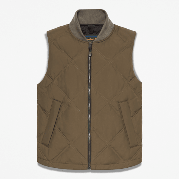 Timberland - Sierra Cliff 600-Fill Down Puffer Vest for Men in Dark Green, Man, Green, Size: M