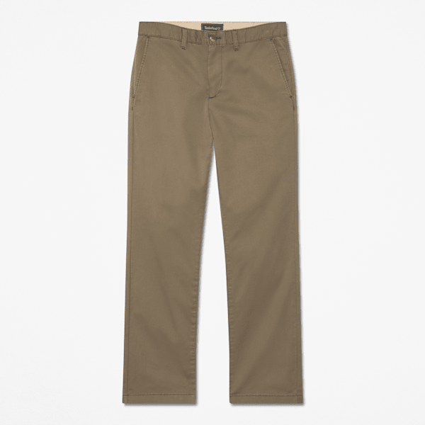 Timberland - Claremont Chinohose aus Twill mit geradem Bein für Herren in Dunkelgrün, Herren, Grün, Größe: 36