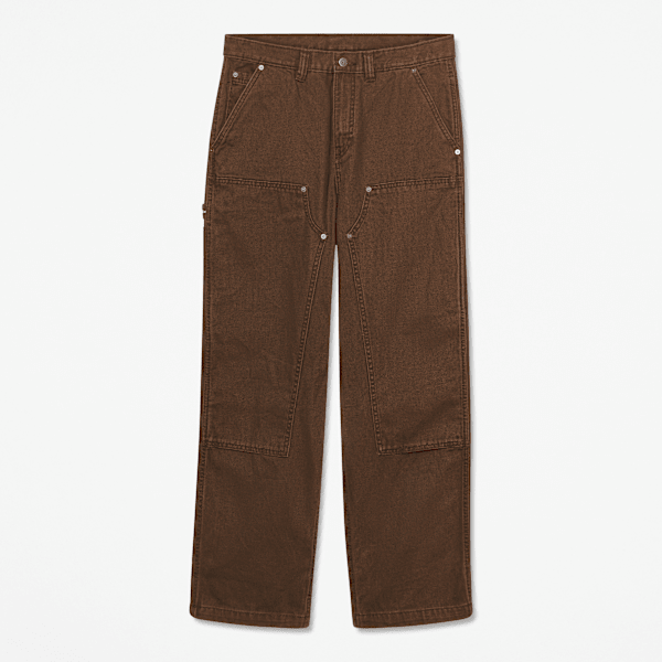 CP010 カーペンター　ダツペン90　Carpenter Rindge Double Knee Canvas Carpenter Trouser for Men in Dark Brown