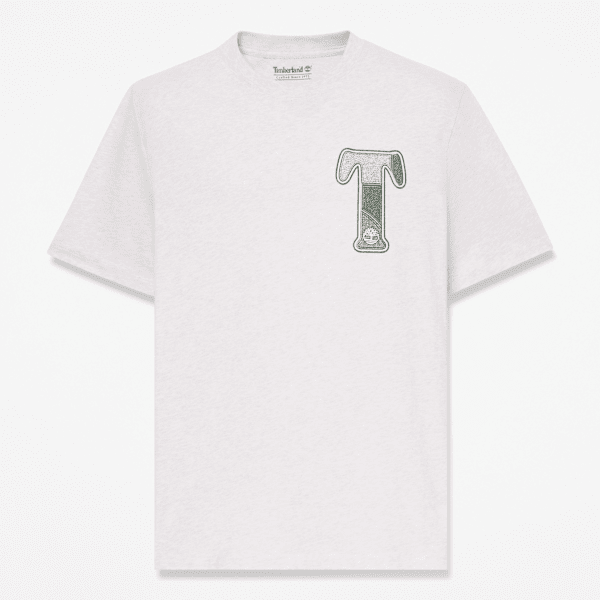 Timberland - Patchwork Short-Sleeve Graphic T-Shirt for Men in Light Beige, Man, Beige, Size: S