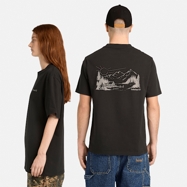 All Gender Lake House Graphic T-Shirt in Black