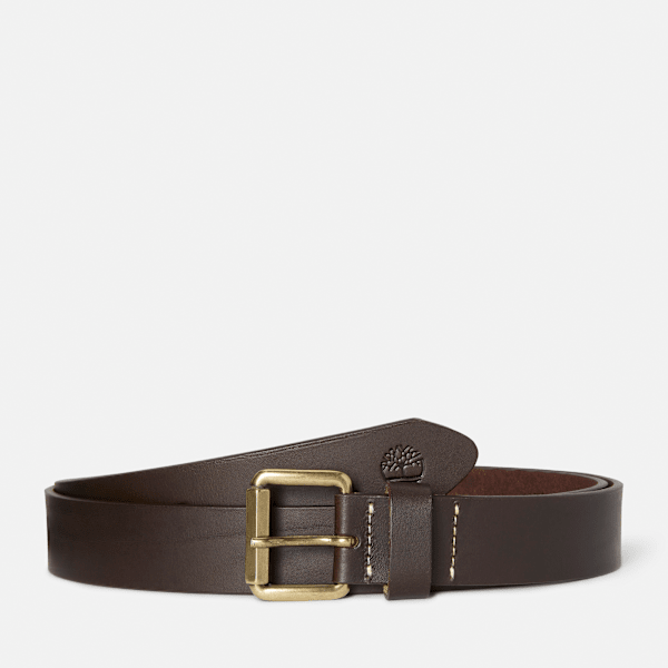 Timberland - Casual Heritage Leather Belt for Women in Dark Brown, Woman, Brown, Size: L