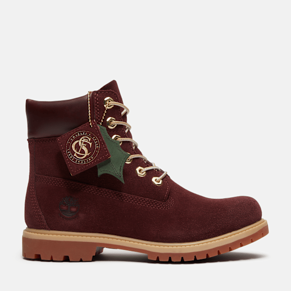 Timberland Premium 6-Inch Waterproof Boot for Women in Burgundy, Woman, Burgundy