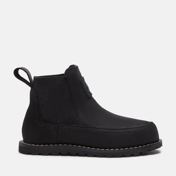 Timberland Timberland - Pokey Pine Pull-On Boot for Toddler in Black/Red, Black