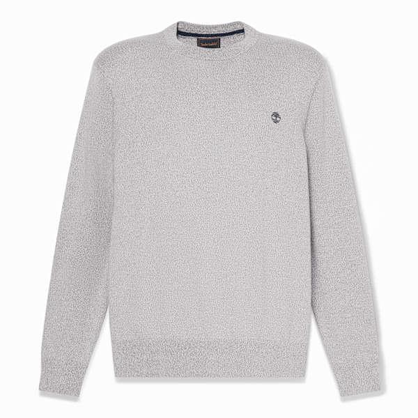 Timberland - Williams River Baumwollpullover mit Rundhalsausschnitt für Herren in Grau, Herren, Grau, Größe: M