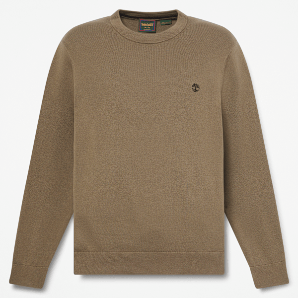 Timberland - Williams River Baumwollpullover mit Rundhalsausschnitt für Herren in Dunkelgrün, Herren, Grün, Größe: XXL