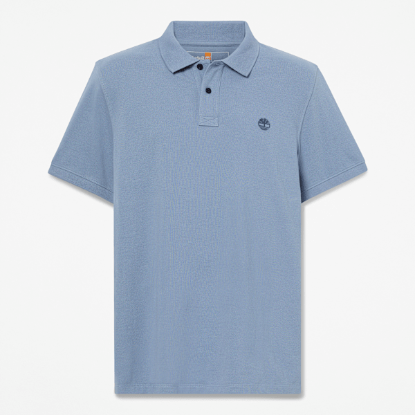 Timberland - Kurzärmeliges Millers River Piqué-Polohemd für Herren in Blau, Herren, Blau, Größe: XXL