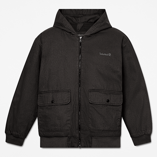 Timberland - Isolierte Canvas-Bomberjacke für Herren in Schwarz, Herren, Schwarz, Größe: XXL