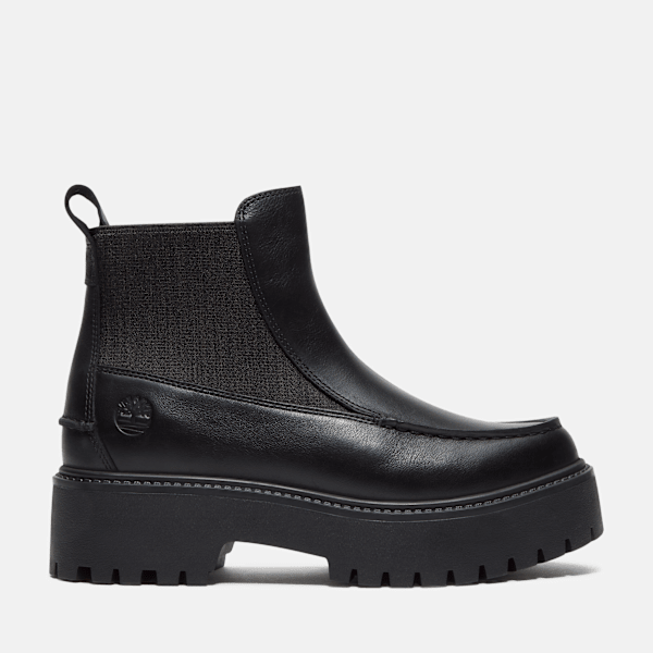 Timberland Stone Street Platform Chelsea Boot for Women in Black, Woman, Black