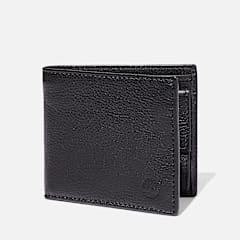 Cartera plegable con bolsillo monedero Kennebunk para hombre en negro