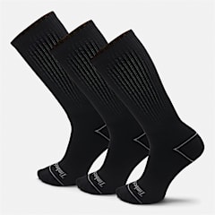 Bowden 3-Pack Full Cushion Crew Sock in Black